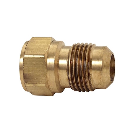 Thrifco Plumbing No. 46 1/4 Inch Flare x 3/8 Inch FIP Brass Adapter 4401124